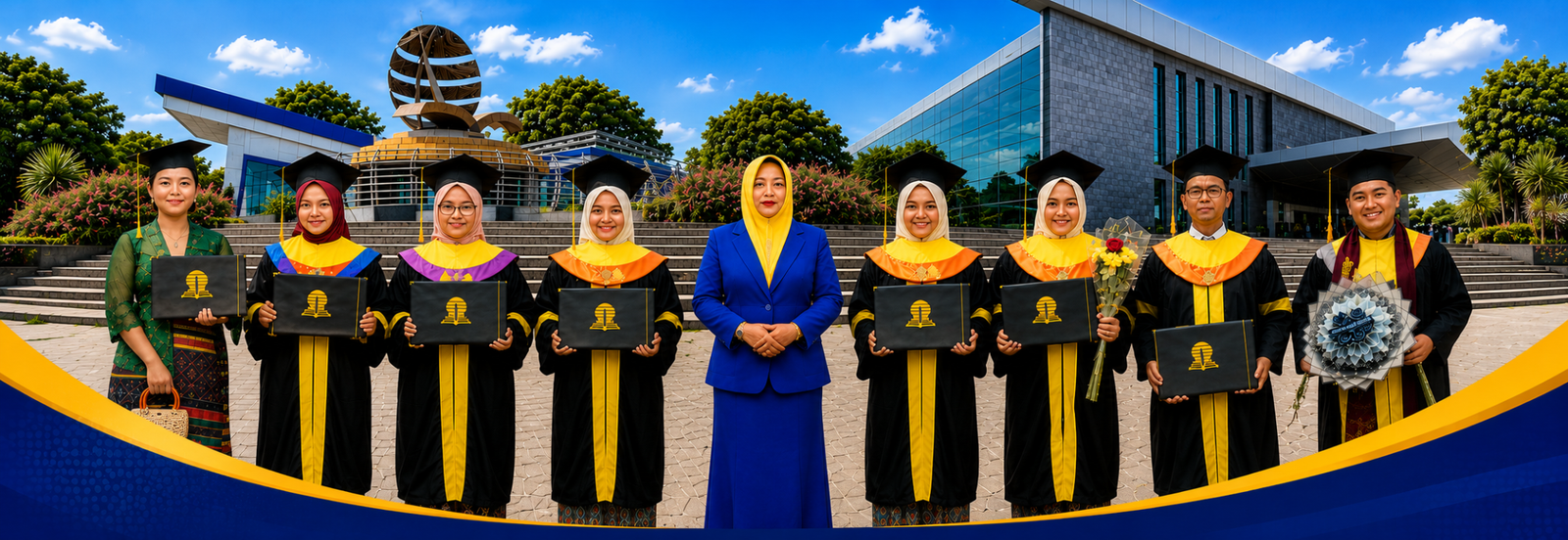 Wisudawan Universitas Terbuka bersama SALUT Kota Mangga Indramayu